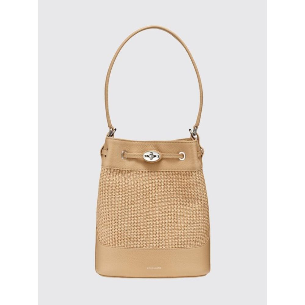Zanellato Women Small Mondi ® Zanellato Raffia And Leather Bucket Bag